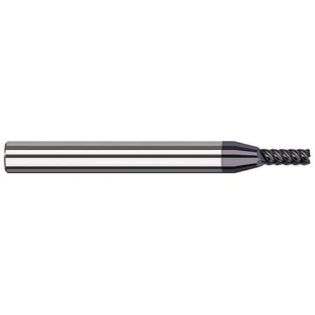 Harvey Tool 1mm Cutter dia. x 0.1mm Radius x 3mm Carbide Corner Radius Finisher for Exotic Alloys, 6 Flutes 749122-C6